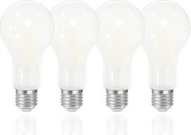 FLSNT E27 lemputė, pakeičianti 200 W, 5000 K dienos šviesos LED lemputė E27, 18 W A70 LED lemputė E27, ypač ryški, 3000 liumenų, netamsinama, 4 vnt.