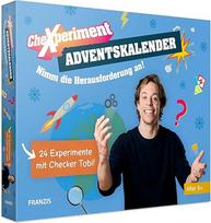 FRANZIS CheXperiment 67220 Advento kalendorius, 24 smagūs ir nuostabūs eksperimentai su šaškėmis Tobi, vaikams nuo 8 metų