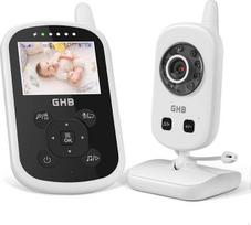 Ghb kūdikių monitorius, vaizdo 2,4 GHz, "Eco" režimas, vidinio ryšio funkcija, temperatūros jutiklis, apytiksliai 300 m atstumas