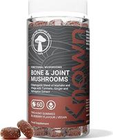 Gommes de Champignons Soutien Os & Articulations with Maitake, Chaga, Vitamins D3 & K2 | Délicieuse Saveur Naturelle de Myrtille | 60 Gommes Véganes Deux Par Jour (Approvisionnement d'un Mois)