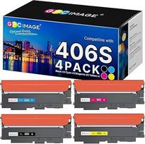 GPC IMAGE P406C toneris, suderinamas su Samsung CLT-P406C Multipack 406S, skirtas Samsung CLX-3305 Xpress CLP 365 CLX 3300 C410W C460FW CLX-3305W K406S C406S Y406S M406S (juoda, žydra, geltona, purpurinė), 4 vnt.