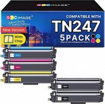 GPC IMAGE TN247 Kompatibel für Brother TN-243CMYK Toneris Brother MFC-L3750CDW MFC-L3770CDW DCP-L3550CDW TN-247 TN243 HL-L3210CW HL-L3230CDW MFC-L3730CW (5 vnt., 2 Schwarz, Cyan Magenta Gelb)