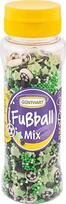 Günthart BackDecor 115 g futbolo cukraus pabarstukų su mažais futbolo kamuoliukais praktiškoje skardinėje, 1 pakuotė (115 g)