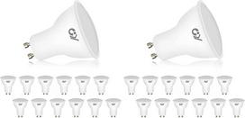 GY GU10 LED Cool White lemputė, 8 W, 6500 K, 800 liumenų, Cool White lemputės, pakeičia 80 W lemputes, 120° spindulio kampo reflektorius, netemdomos, 12 vnt. (2 vnt.)