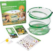 Hagemann Schmetterlingsgarten Gutscheinset - Schmetterlinge züchten Geschenk für Kinder | Gutschein für 5-7 Distelfalter Raupen | Natur Experiment | inkl. Habitat, Lernmaterial & Sticker