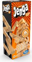 Hasbro A2120EU4 Klasikinis vaikų žaidimas "Jenga", skatinantis reakcijos greitį, nuo 6 metų, rudos spalvos, 26 x 7,5 x 7,5 cm