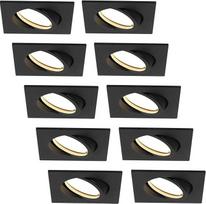 HCFEI LED įleidžiamas prožektorius Ultra Flat 425 Lumen 230 V 5 W Dimmable Square Housing Swivelling Black (10 - Neutral White)