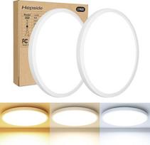 hepside 2 pakuotės LED lubų šviesos lubų šviesos 24W 3000K/4500K/6000K pasirenkamas modernus itin plonas vonios kambarys vandeniui atsparus IP44 lubų šviesos skersmuo 22cm