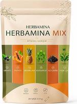 Herbamina Mišrios žolelių arbatos milteliai 20 paketėlių (8g x 20) - natūralus žolelių mišinys - greitai tirpstanti botaninė arbata - iš viso 160g