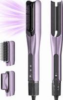HITTIONA 3 in 1 Air Haarglätter Föhn - Glätteisen mit Föhndüse & Volumenbürste, Trocknen Glätten Volumenstyling, Haare Schnell Föhnen und Glätten für Feines Haar, Normales Haar, Dickes Haar
