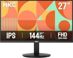 HKC V2718S 27 colių "Full HD" monitorius, 144 Hz, IPS skydelis, FHD (1920 x 1080), 5 ms (GTG), "Adaptive Sync", 99 % sRGB, 178° matymo kampas, HDMI ir VGA, VESA 100 x 100, pakreipiamas - žaidimų monitorius kompiuteriui ir namų biurui