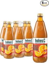 hohes C Apelsinas su minkštimu (6 x 1 l), 100 % sultys, apelsinų sultys, vitaminas C, be pridėtinio cukraus pagal įstatymą, veganiškas
