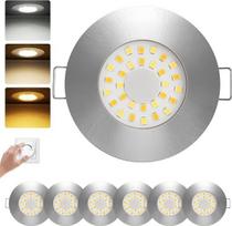 Įleidžiami LED prožektoriai, šviesos diodų prožektoriai, 230 V, 5 W, vonios kambario įleidžiami šviestuvai, nerūdijančio plieno dizainas, IP44 lubų prožektoriai, šilta balta, 3000 K, neutrali balta, 4000 K, šalta balta, 6000 K, skirti svetainei, vonios ka