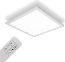 IMPTS LED lubų apšvietimo panelė, reguliuojama 30 x 30 cm, 15 W, itin plokščia lubų panelė, netiesioginis lubų apšvietimas, reguliuojama spalvos temperatūra su nuotolinio valdymo pulteliu, miegamasis, svetainė, virtuvė, 3000-6500 K