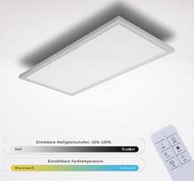IMPTS LED panelinė lubų lempa 60 x 30 cm Dimmable LED Ceiling Light Flat su nuotolinio valdymo pulteliu 3000 K - 6500 K Warm White Natural White Cool White 30 W lempa biurui, miegamajam, valgomajam, prieškambariui, viešbučiui