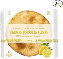INÉS ROSALES Alyvuogių aliejaus pyragėliai su ypač tyru alyvuogių aliejumi ir citrina 5 vnt., 150 g, 3 pakuotės