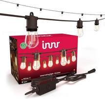 innr Smart LED pasakų žibintai lauko 8 m, "Zigbee", veikia su "Hue*" ir "Alexa" (reikalingas tiltelis), šiltai balta, lauko pasakų žibintai balkonui, 16 išmaniųjų lempučių, atsparūs vandeniui IP65, reguliuojamas apšvietimas, visas komplektas