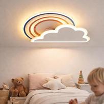 Išmanusis vaikų kambario lubų šviestuvas su matiniu paviršiumi, suderinamas su "HomeKit", "Alexa", "Google" ir IFTTT - 28 W 3360 LM, idealiai tinka miegamajam