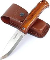 JEO-TEC Nº17 Kišeninis peilis Bushcraft išgyvenimo peilis Medžioklinis peilis Lauko peilis - Plienas Sandvik 14C28N Scandi - Odinis dėklas - Rankų darbo sulankstomas peilis