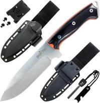 JEO-TEC Nº39 - "Full Tang" peilis, skirtas Bushcraft lauko stovyklavimui - 14,5 cm geležtė Plieninis MOVA peilis su dėklu - rankų darbo Ispanijoje