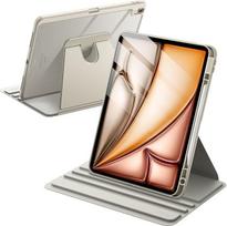 JETech sukamas dėklas "iPad Air" 13 colių M4/M3/M2 (2026/2025/2024) su rašiklio laikikliu, 360 laipsnių kampu besisukantis apsauginis dėklas su permatoma nugarėle, žadinimo/užmigdymo automobilyje funkcija (poliarinė žvaigždė)