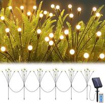 JIMACRO Saulės sodo dekoratyviniai žibintai, 6 vnt. 8 LED žibintų, saulės lauko, vandeniui atsparių žibintų su 8 apšvietimo režimais, skirti pasivaikščiojimo takui, kiemui, terasai, pėsčiųjų takui