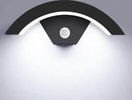 Jiehe Außenwandleuchte mit Bewegungsmelder, 12W LED Wandleuchte Kaltweiß 6000K, IP65 Wasserdichte Wandlampe Aluminium Aussenleuchte LED für Treppenhaus Terrasse Eingang Flur