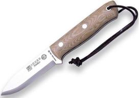 Joker Nórdico CM115 Išgyvenimo peilis odinis dėklas diržo peilis su rankena Micarta Canvas ruda geležtė 10 cm Sandvik 14C28N įrankis žvejybai, medžioklei, stovyklavimui ir žygiams