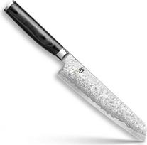 KAI Shun Premier Tim Mälzer Minamo Japoniškas virtuvinis peilis 15,0 cm ilgio ašmenimis - VG-MAX šerdies plienas su 32 sluoksniais damasko plieno, 61 HRC - Pakka mediena - Rankų darbo - Pagamintas Japonijoje, Virtuvinis peilis