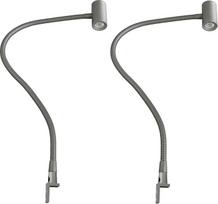 kalb Material für Möbel 3 W LED lovos šviesos skaitymo lempa Flex Light naktinė lempa Lovos lempa Skaitymo lempa 2 vnt.