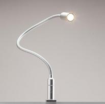 kalb Material für Möbel 3 W LED lovos lemputė Dimmable Reading Light Naktinė lempa Naktinis šviestuvas Lovos lempa Skaitymo lempa Komplektas iš 1 sidabrinės pilkos spalvos
