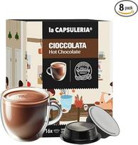 Karštas šokoladas (128 kapsulės), suderinamas su "Lavazza A Modo Mio", 8 vnt., 8 x 16 kapsulių (128 porcijos) La Capsuleria
