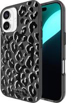 kate spade new york iPhone 16 dėklas - Suderinamas su MagSafe - Dizainerinis mobiliojo telefono dėklas - City Leopard Black