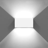 KAWELL 24 W modernus sieninis šviestuvas LED sieninis šviestuvas aukštyn žemyn Reguliuojamas spindulio kampas Aliuminio sieninis apšvietimas Vidaus lauko vandeniui atsparus IP65 Vonios kambario laiptai Miegamasis Svetainė Balta 6000 K