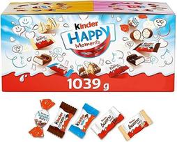 Kinder Happy Moments Mini Mix - Kinder Specialty Mix - 5 skirtingos rūšys - 1 x 1039g biri šokolado pakuotė