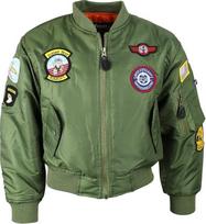 Kombat UK Unisex Kinder Ma1 Flight Jacke (1er Pack)