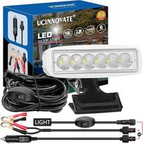 Lankstus spaustukas ant valčių prožektorių 12V su įjungimo / išjungimo jungikliu, 6,3 Zoll LED prožektorius Leiste zum Aufstecken