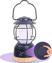 Lauko LED stovyklavimo žibintas "Adventure Light" - atmosferos poveikiui atsparus akumuliatorinis stovyklavimo žibintas su iki 200 valandų šviesos trukme, tolygiai reguliuojamas, 2 spalvų temperatūros - jaukus ir gaivus, 390 liumenų, įkraunamas per USB