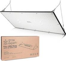 LED auginimo lempa 200 W - 60 cm x 30 cm - saulę primenanti augalų lempa su "Samsung LM301D" šviesos diodais - viso spektro 660 nm raudona šviesa ir 730 nm tolima raudona šviesa - auginimo šviesa reguliuojama, tyli ir labai efektyvi, skirta auginti patalp