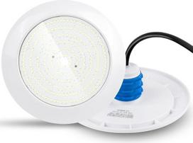 LED baseino apšvietimas, 25W Kalte Weiße Poolscheinwerfer mit 1-1/2 Zoll Außengewinde, IP68 12V AC Unterwasser Poollampe für Betonpools/Styroporpools