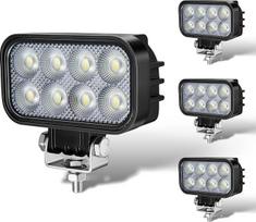 LED darbinis žibintas 12V/24V, 2200LM 25W, IP67 atsparus vandeniui, atbulinės eigos šviesos LED, 5700K, pagalbinis priekinis žibintas traktoriui, sunkvežimiui, visureigiui, 4 vnt. pakuotė