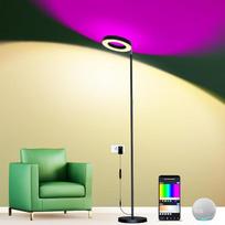 LED grindų lempa, 42 W itin ryški, 16 milijonų RGBCW spalvų, keičiančių spalvas, "WiFi" išmanioji dvipusė svetainė, suderinama su "Alexa" / "Google Home", muzikos sinchronizavimas, nuolat pritemdoma skaitymo lempa miegamajam