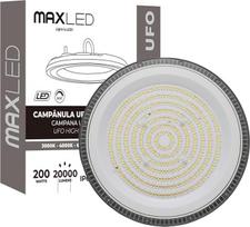 LED High Bay 200W LED vidaus prožektorius 20000LM vandeniui atsparus IP65 vidaus apšvietimas 3CCT 3000K/4000K/6500K UFO lempa salės apšvietimas 90º spindulio kampas Pramonės lempos skersmuo 308 x 68 mm