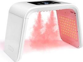 Led kaukė Rotlicht Maske Gesicht: YUITONG 7 Arten von Lichtwellen und Zirkulierendes Licht - Sprühfunktion Befeuchtung und Pflege Led Maske Gesicht - 162 LED-Lampen Led Gesichtsmaske Lichttherapie