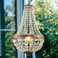 LED krištolo sietynas Derliaus pramoninis valgomojo kambario pakabinamas šviestuvas Dimmable Pendant Light valgomojo stalas 3000 K - 6500 K, E27 valgomojo stalo lempa, kabanti apvaliame narve miegamojo prieškambario skersmuo 30 cm (derlius)