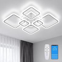 LED lubų šviestuvas 120 W, 3 spalvų LED lubų šviestuvas su nuotolinio valdymo pulteliu, aliuminio akrilo miegamojo modernus šviestuvas su atminties funkcija, skirtas miegamajam, svetainei, biurui, prieškambariui