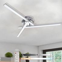 LED lubų šviestuvas, 22 W reguliuojamas miegamojo lubų šviestuvas, šaltai baltas, atminties funkcija, 2200 lm modernus sidabrinis LED lubų šviestuvas svetainei, virtuvei ir prieškambariams