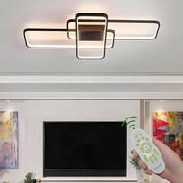 LED lubų šviestuvas, 59 W modernus lubų apšvietimas, pritemdomas lubų šviestuvas, nuotolinio valdymo pultas ir naktinio apšvietimo funkcijos svetainei, miegamajam, restoranui, virtuvei
