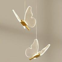 LED pakabukas 12 W Butterfly Creative liustra 3000 K - 6500 K Dimmable lubų šviesos LED akrilas vaikų kambariui, svetainei, valgomajam