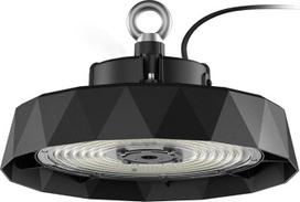 LED šviestuvas, 200W 34000Lumen, 6000K Kaltweiß Flimmerfrei, Energieeffizienzklasse B IP65, UFO Highbay Deckenleuchte mit Aufhängering für Garage Lager Halle Industrie